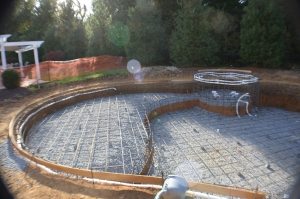 Steel Rebar Cage Lining in Pool